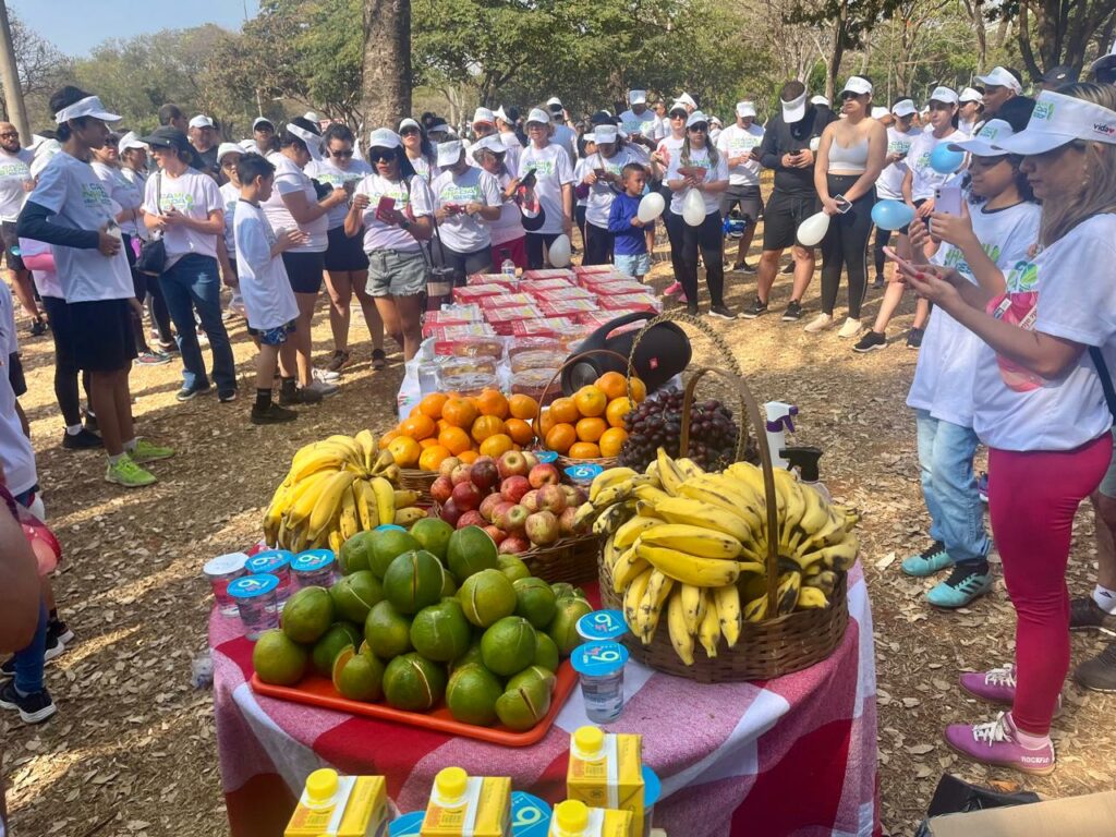 Generoso café da manhã preparado pela equipe. Divulgação/IgesDF